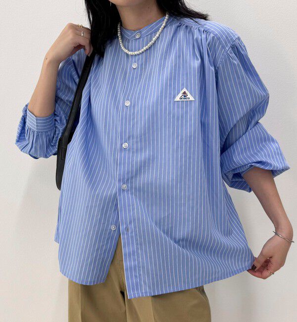 fredy emue「【GEVACO/ゲバコ】バンドカラーロングスリーブシャツ」|シャツ・ブラウス|