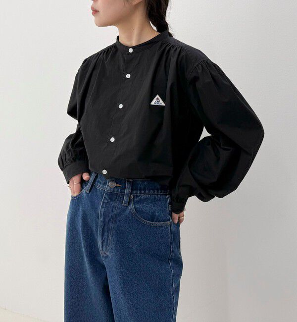 fredy emue「【GEVACO/ゲバコ】バンドカラーロングスリーブシャツ」|シャツ・ブラウス|ブラック