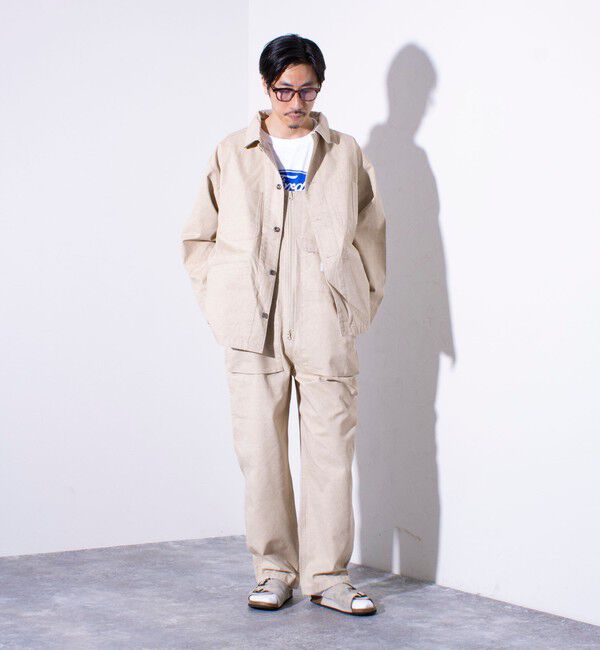FREDY MAC「【FREDYMAC/フレディマック】ピグメントツイル カバーオール」|ブルゾン・スタジャン|