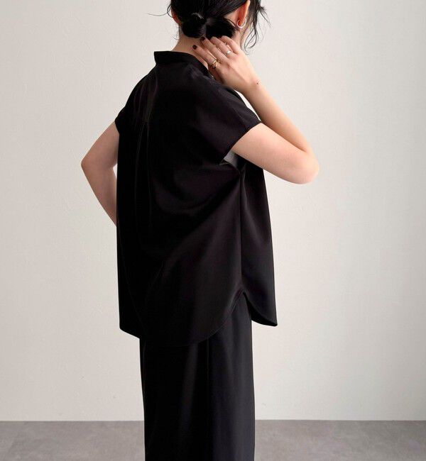 fredy emue「《セットアップ対応》ジョーゼットフレンチスリーブブラウス」|シャツ・ブラウス|