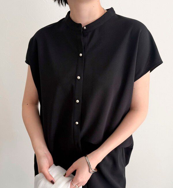 fredy emue「《セットアップ対応》ジョーゼットフレンチスリーブブラウス」|シャツ・ブラウス|