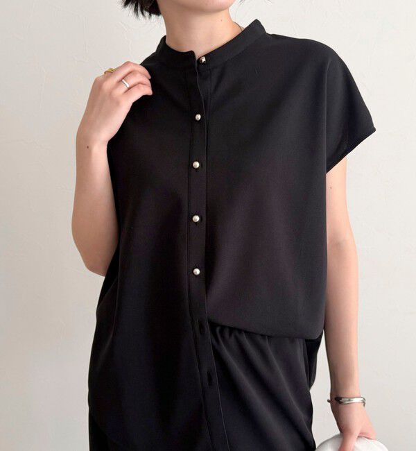 fredy emue「《セットアップ対応》ジョーゼットフレンチスリーブブラウス」|シャツ・ブラウス|