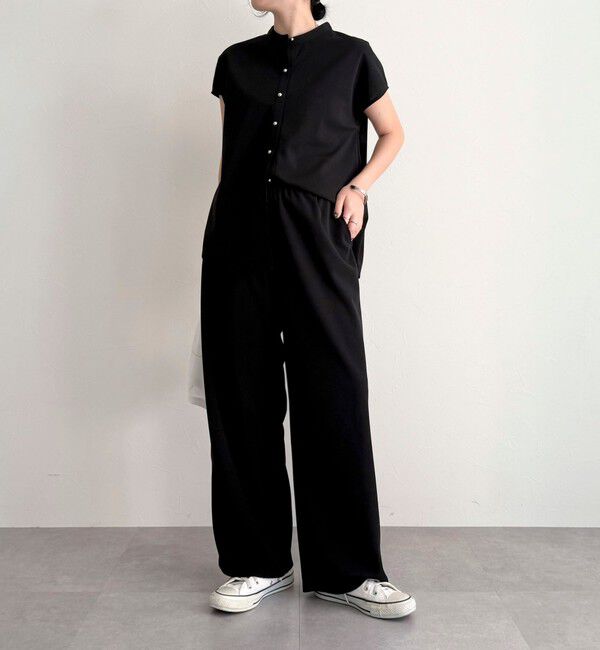 fredy emue「《セットアップ対応》ジョーゼットフレンチスリーブブラウス」|シャツ・ブラウス|