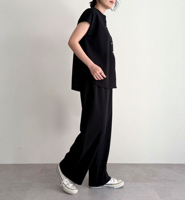 fredy emue「《セットアップ対応》ジョーゼットフレンチスリーブブラウス」|シャツ・ブラウス|