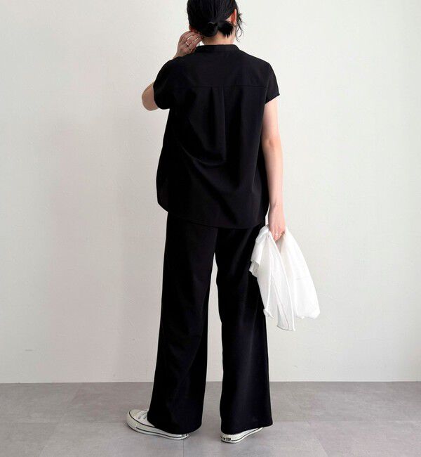 fredy emue「《セットアップ対応》ジョーゼットフレンチスリーブブラウス」|シャツ・ブラウス|