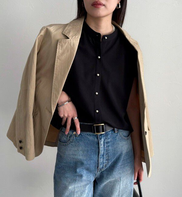 fredy emue「《セットアップ対応》ジョーゼットフレンチスリーブブラウス」|シャツ・ブラウス|