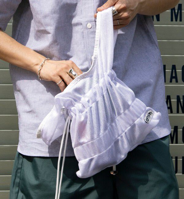 GLOSTER「【OUTDOOR PRODUCTS】メッシュギャザーショッパーバッグ」|ショルダー・メッセンジャー|