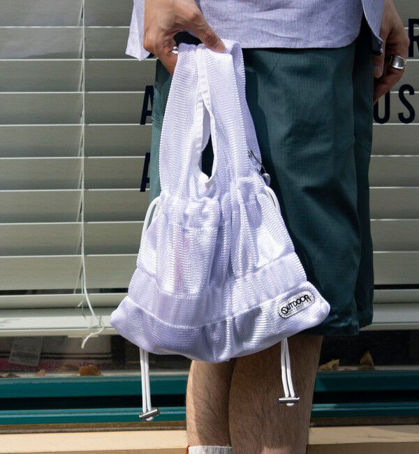 GLOSTER「【OUTDOOR PRODUCTS】メッシュギャザーショッパーバッグ」|ショルダー・メッセンジャー|