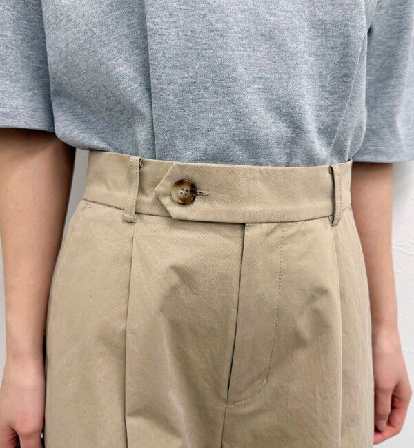 fredy emue「【低身長サイズ34有り】チノタックパンツ」|チノ|