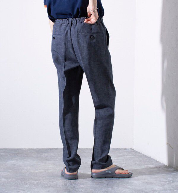 GLOSTER「【セットアップ対応】【GLOSTER/グロスター】リネンライクキャンバス イージーパンツ」|チノ|