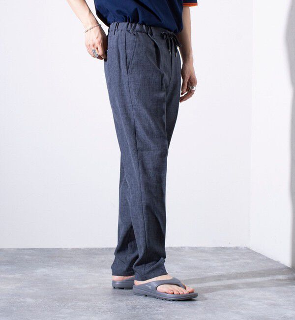 GLOSTER「【セットアップ対応】【GLOSTER/グロスター】リネンライクキャンバス イージーパンツ」|チノ|