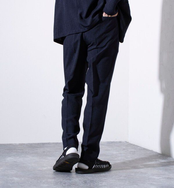 GLOSTER「【セットアップ対応】【GLOSTER/グロスター】リネンライクキャンバス イージーパンツ」|チノ|