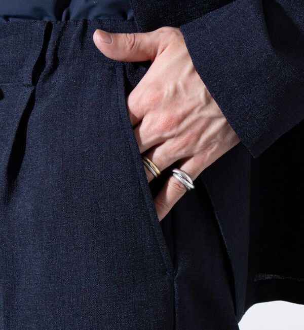 GLOSTER「【セットアップ対応】【GLOSTER/グロスター】リネンライクキャンバス イージーパンツ」|チノ|