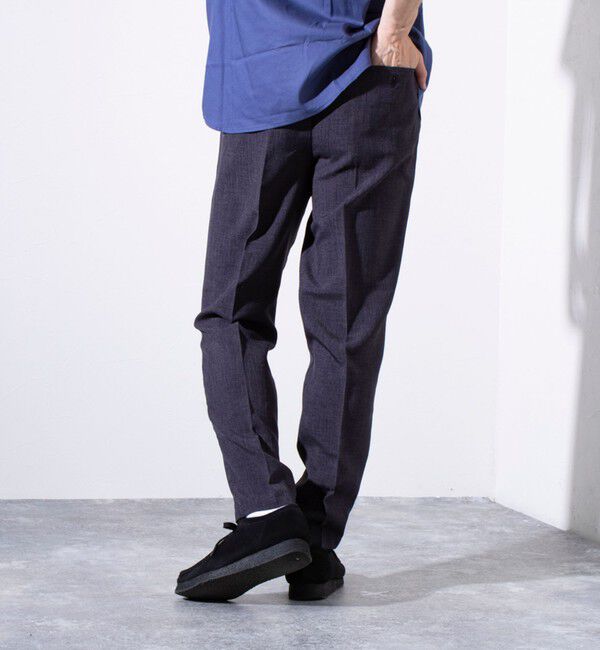 GLOSTER「【セットアップ対応】【GLOSTER/グロスター】リネンライクキャンバス イージーパンツ」|チノ|