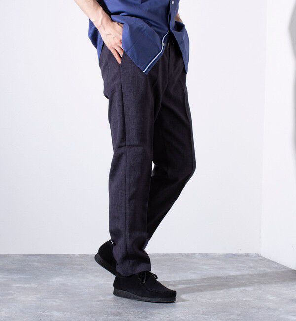 GLOSTER「【セットアップ対応】【GLOSTER/グロスター】リネンライクキャンバス イージーパンツ」|チノ|