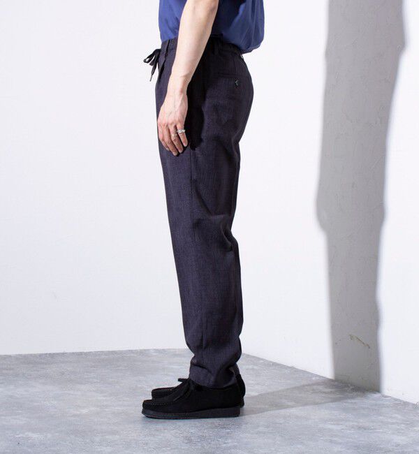 GLOSTER「【セットアップ対応】【GLOSTER/グロスター】リネンライクキャンバス イージーパンツ」|チノ|