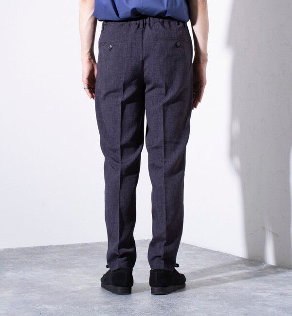 GLOSTER「【セットアップ対応】【GLOSTER/グロスター】リネンライクキャンバス イージーパンツ」|チノ|