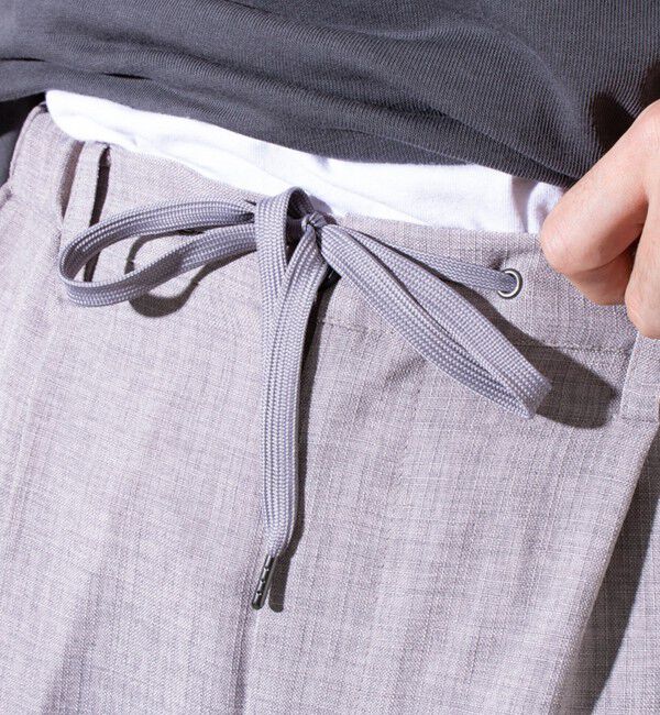 GLOSTER「【セットアップ対応】【GLOSTER/グロスター】リネンライクキャンバス イージーパンツ」|チノ|