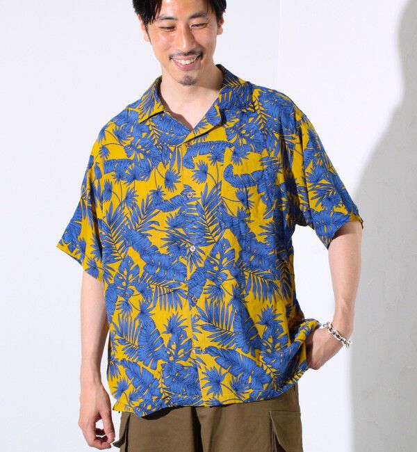 FREDY MAC「【FREDYMAC/フレディマック】レーヨンアロハシャツ オープンカラーシャツ ボタニカルプリント」|シャツ・ブラウス|