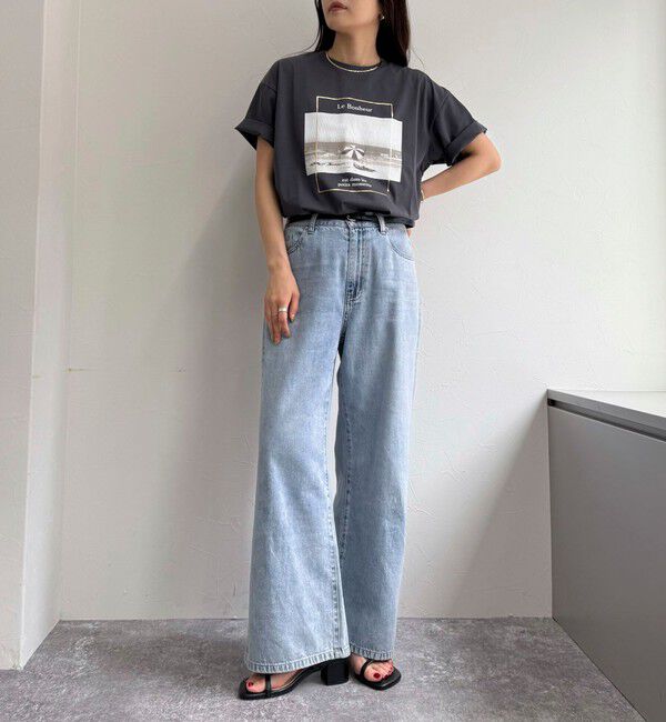 fredy emue「シルケットBEACH PHOTO Tシャツ」|Tシャツ・カットソー|