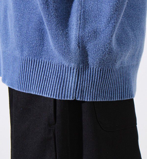 GLOSTER「【縫製が魅せる主役ディテール】表リンキングクルーニット アシッド加工」|ニット・セーター|