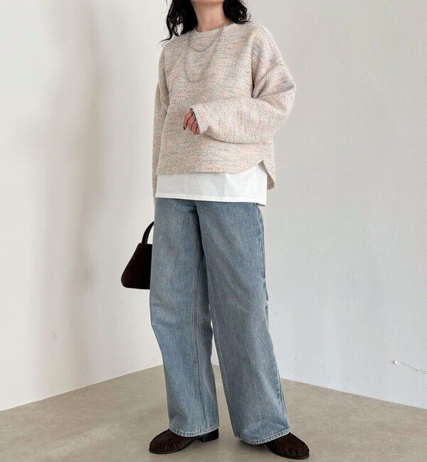 fredy emue「ツィードニットソーコクーンプルオーバー」|Tシャツ・カットソー|