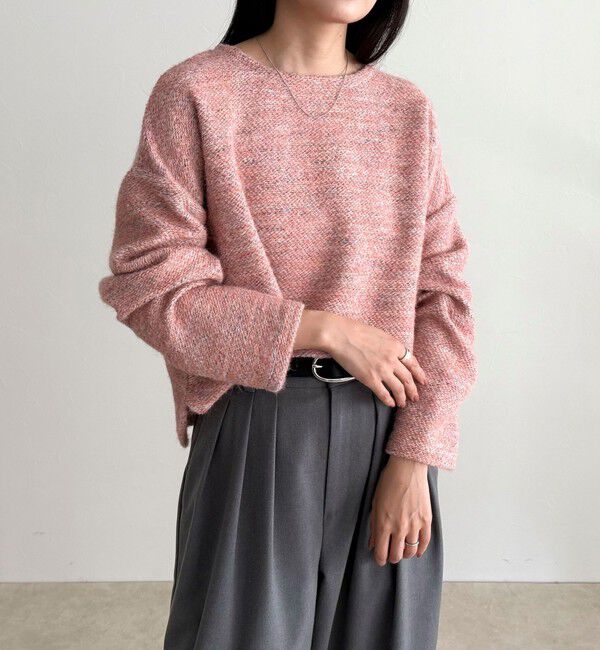 fredy emue「ツィードニットソーコクーンプルオーバー」|Tシャツ・カットソー|