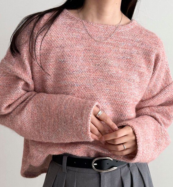 fredy emue「ツィードニットソーコクーンプルオーバー」|Tシャツ・カットソー|