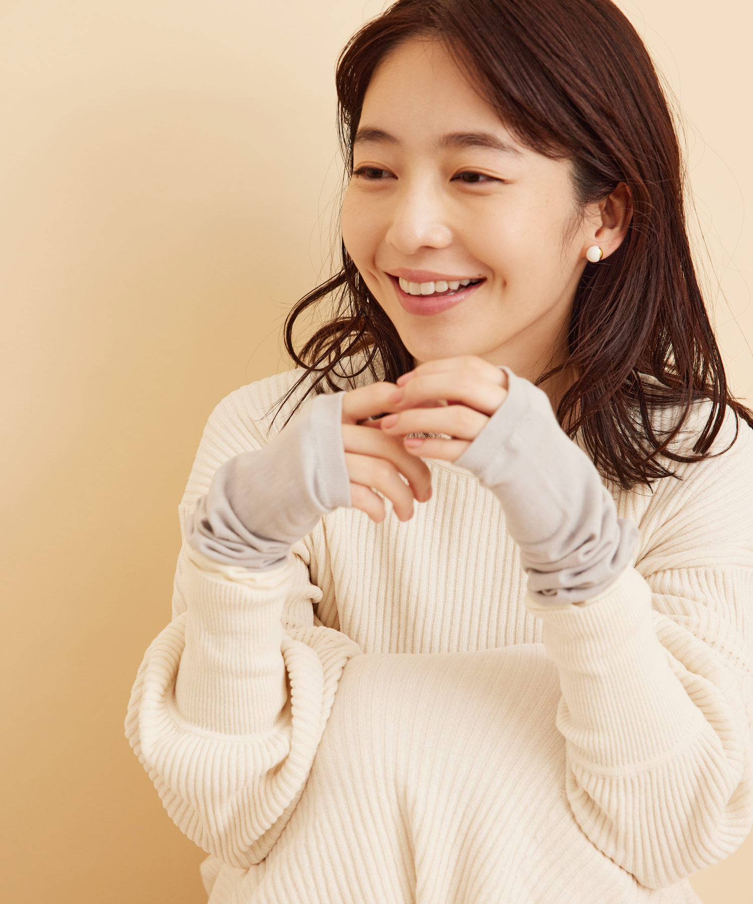 SALON adam et rope'「【SALON adam et rope'オリジナル】warmth マルチウォーマー」|手袋|