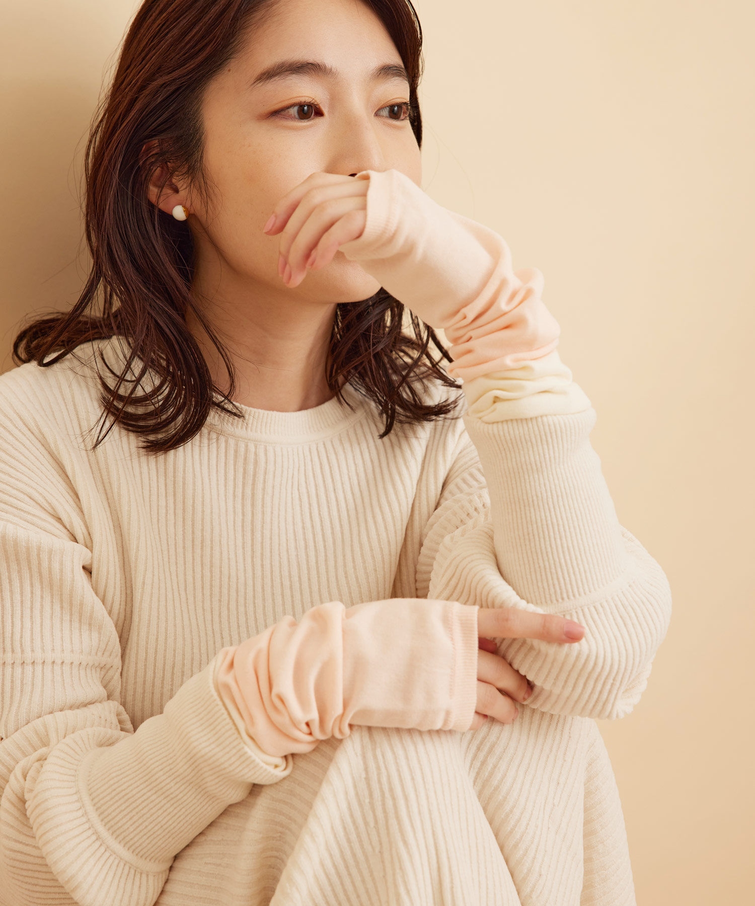 SALON adam et rope'「【SALON adam et rope'オリジナル】warmth マルチウォーマー」|手袋|