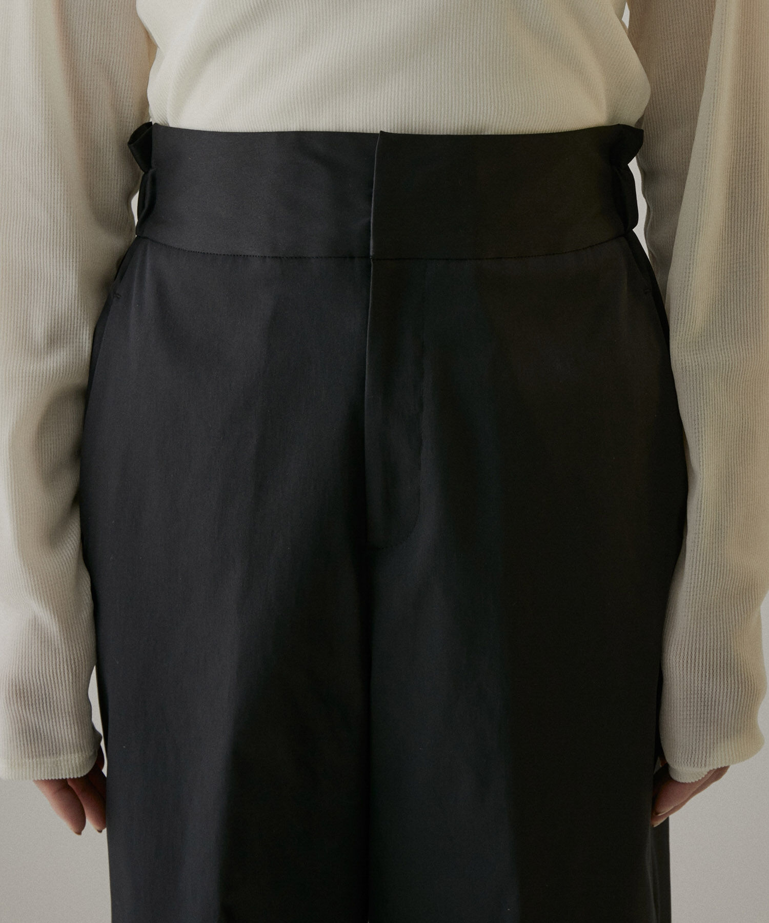 SALON adam et rope'「コットンライクスタイルアップワイドパンツ2【洗える】[XS～Mサイズ展開]」|その他|