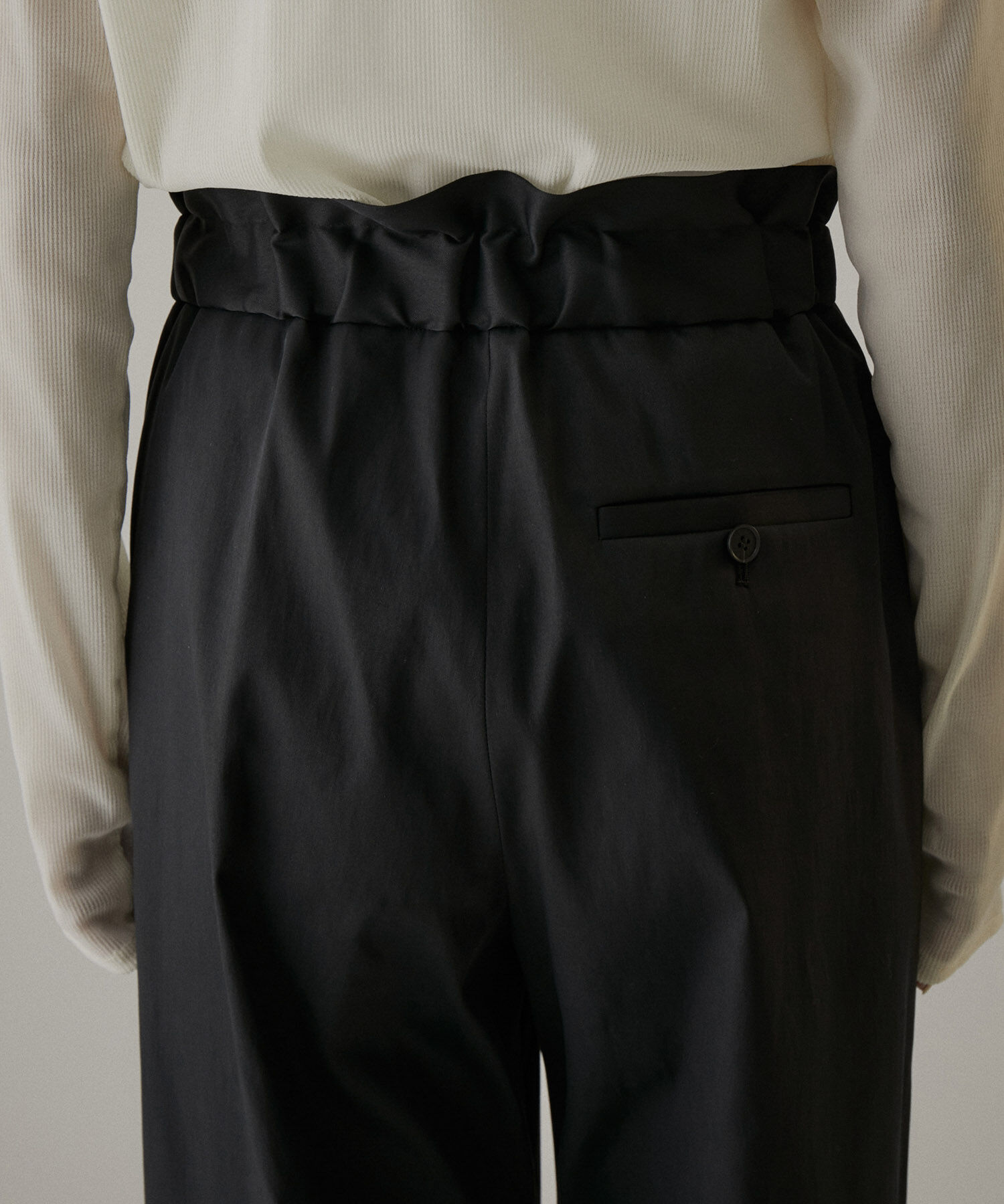 SALON adam et rope'「コットンライクスタイルアップワイドパンツ2【洗える】[XS～Mサイズ展開]」|その他|