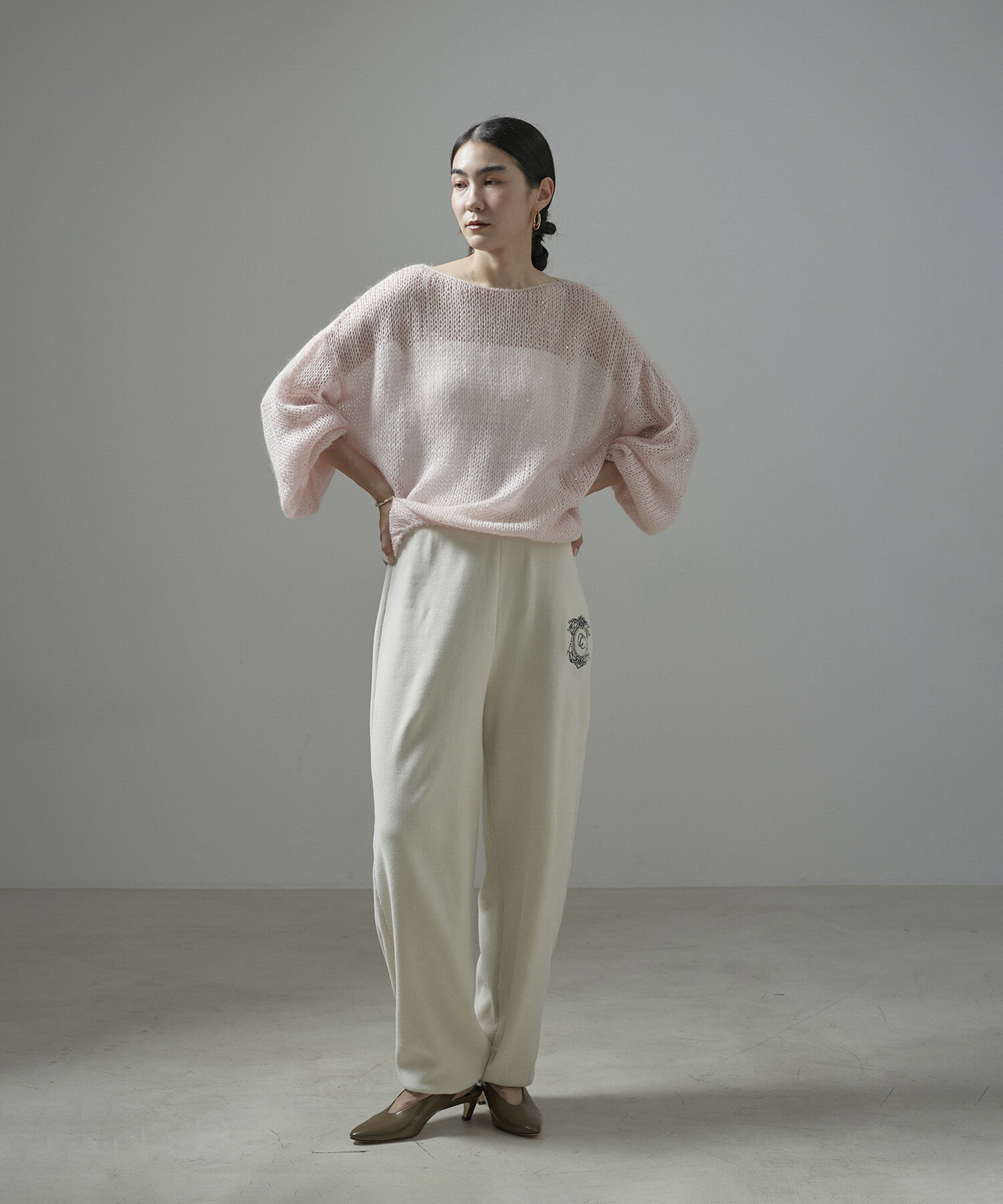 SALON adam et rope'「シアーモヘアスパンコールプルオーバー」|ニット・セーター|