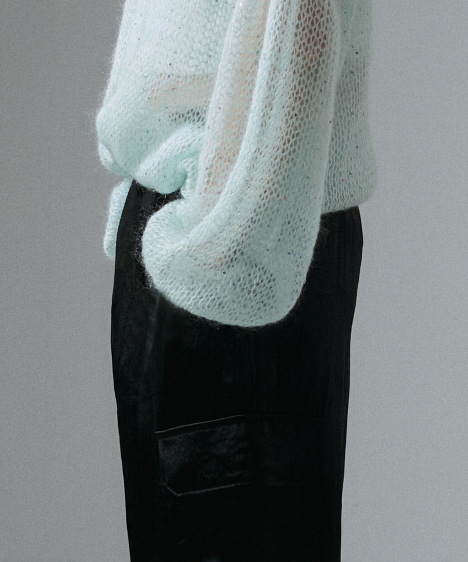 SALON adam et rope'「シアーモヘアスパンコールプルオーバー」|ニット・セーター|