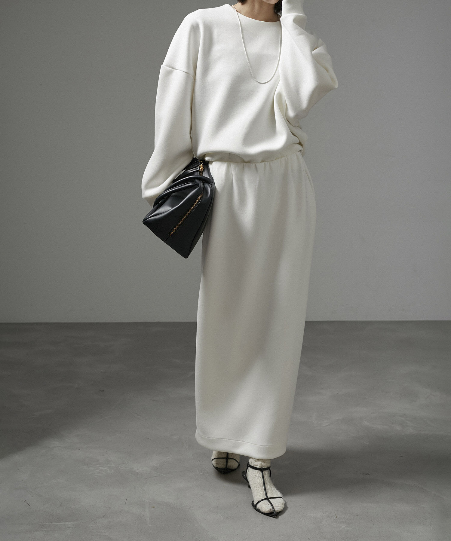 SALON adam et rope'「【セットアップ対応】コンフィーナロースカート」|スカート|ホワイト(10)