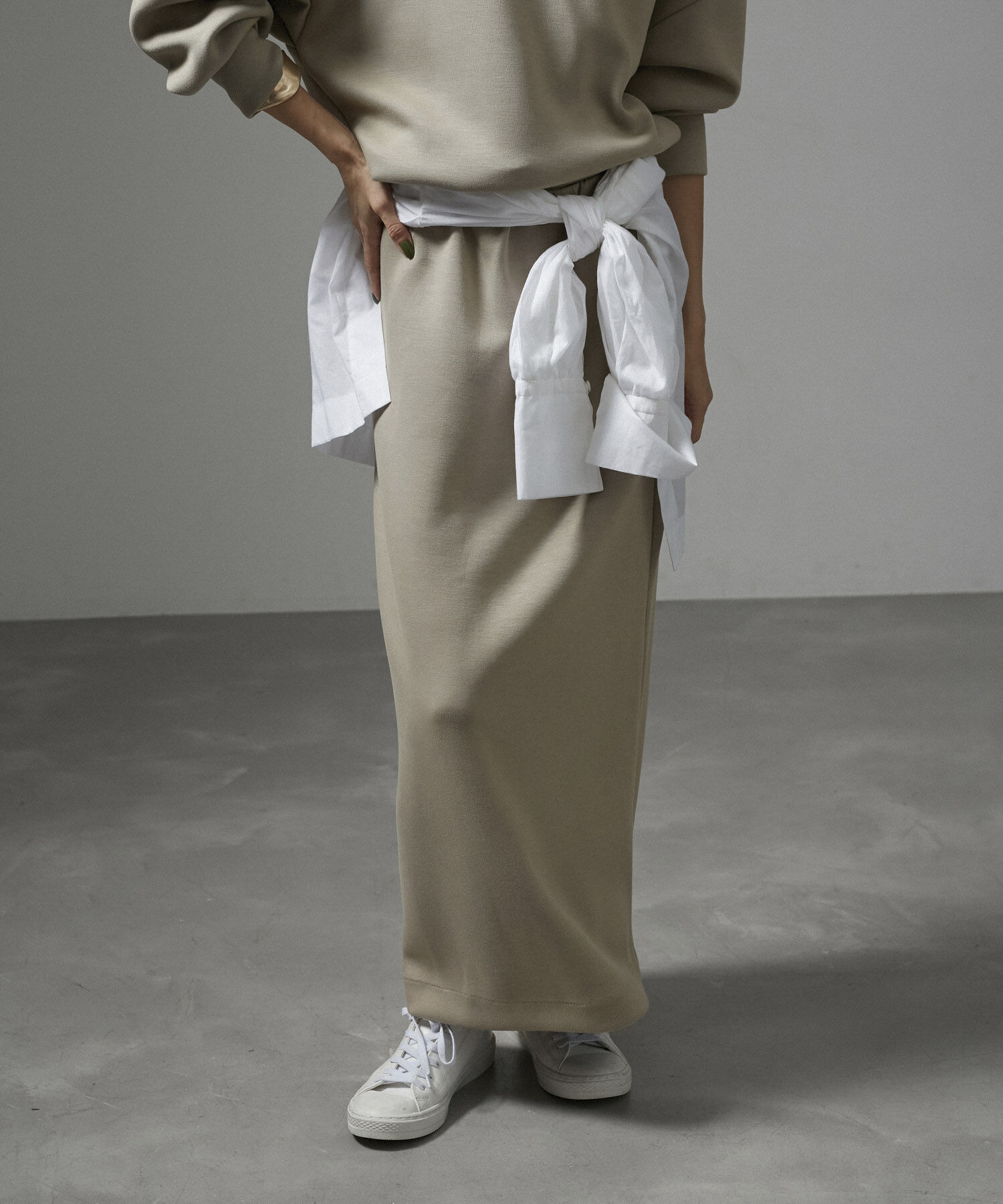 SALON adam et rope'「【セットアップ対応】コンフィーナロースカート」|スカート|ベージュ系(28)