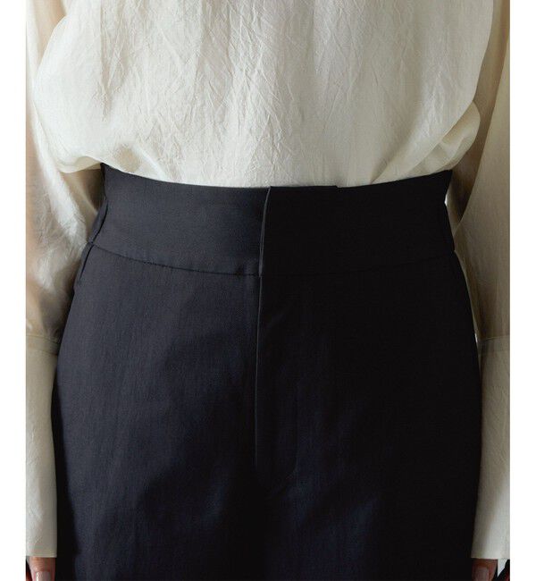 SALON adam et rope'「コットンライクスタイルアップパンツ」|スラックス|