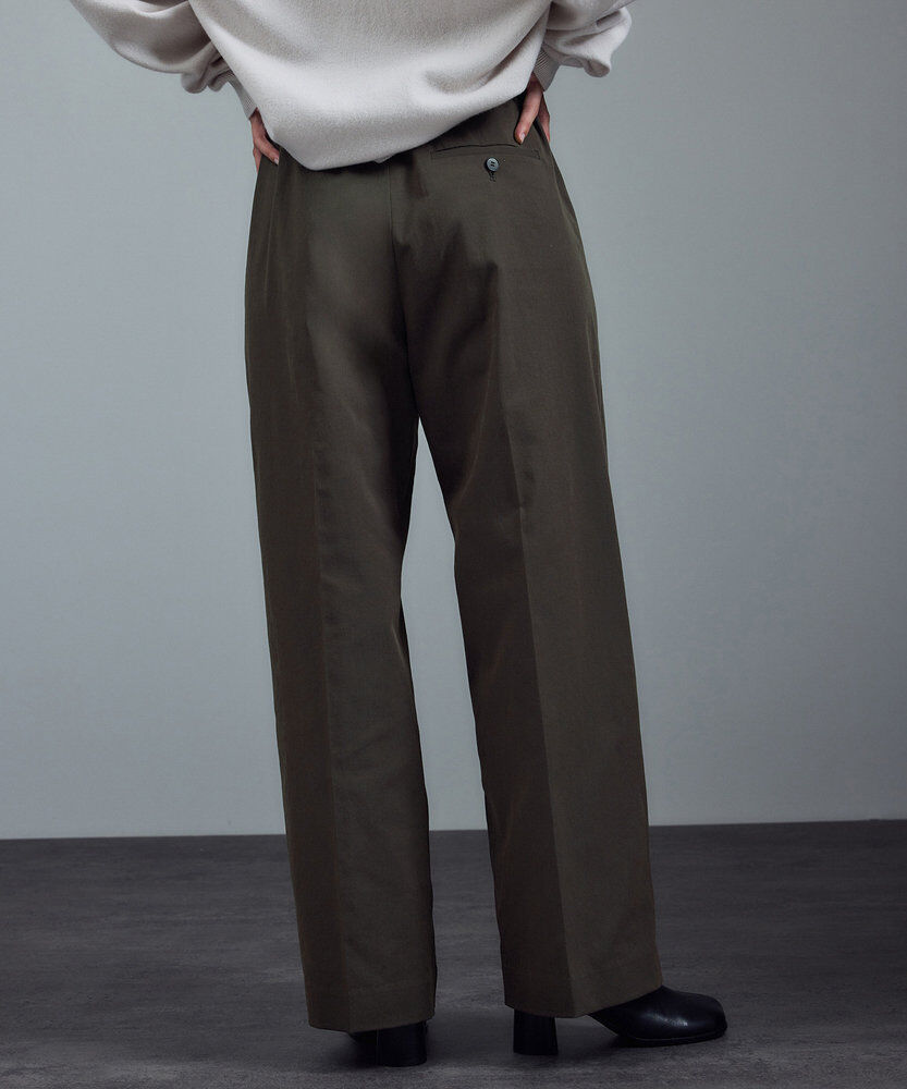 SALON adam et rope'「コットンライクスタイルアップパンツ」|スラックス|