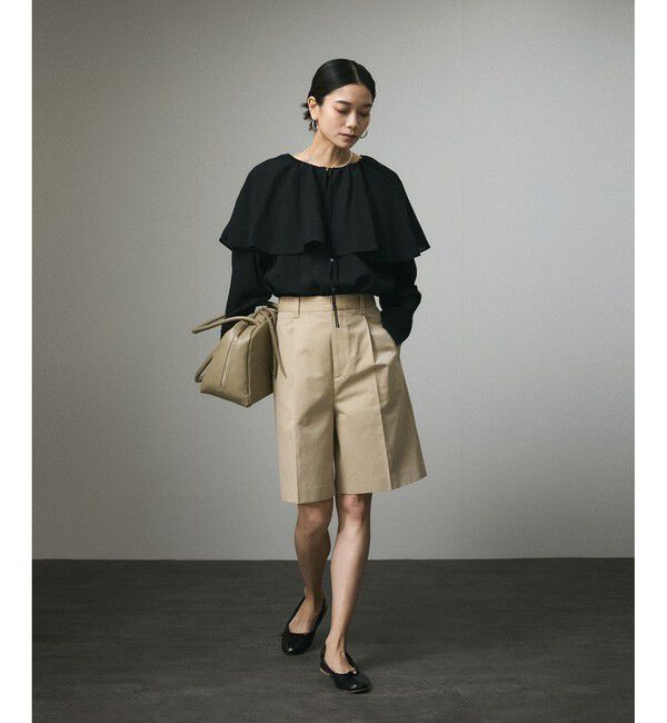 SALON adam et rope'「フロントリボンフリルカラーブラウス」|シャツ・ブラウス|