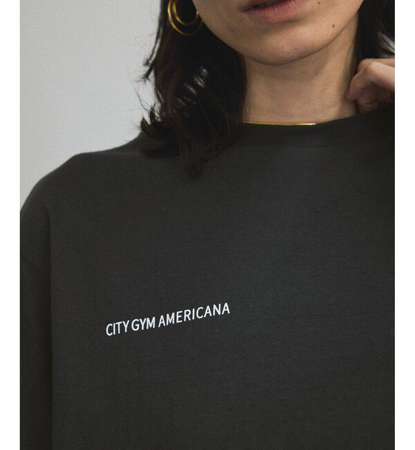 SALON adam et rope'「【Americana（アメリカーナ）】ラフィー丸胴 プリントT」|Tシャツ・カットソー|