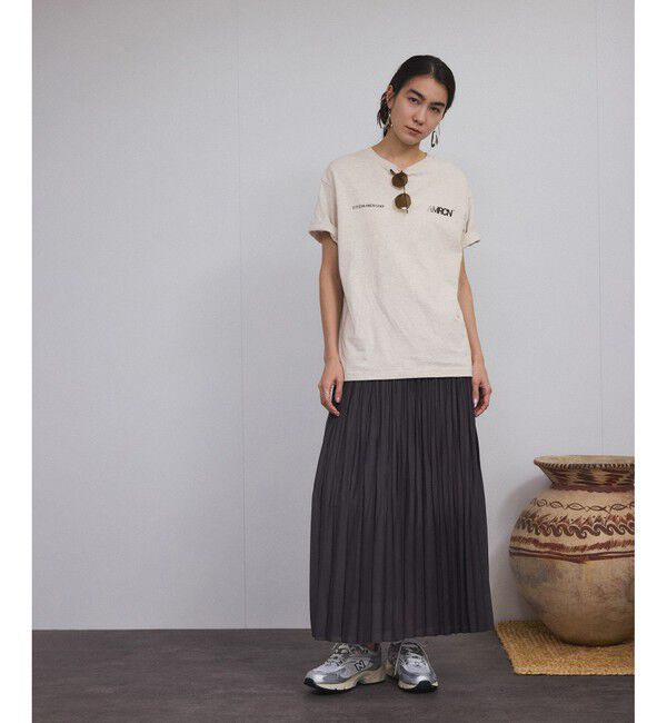 SALON adam et rope'「【Americana（アメリカーナ）】ラフィー丸胴 プリントT」|Tシャツ・カットソー|