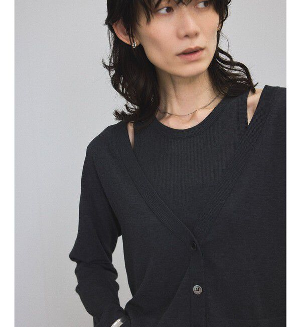 SALON adam et rope'「ハイツイストコットンアメリカンスリーブタンクトップ」|タンクトップ|