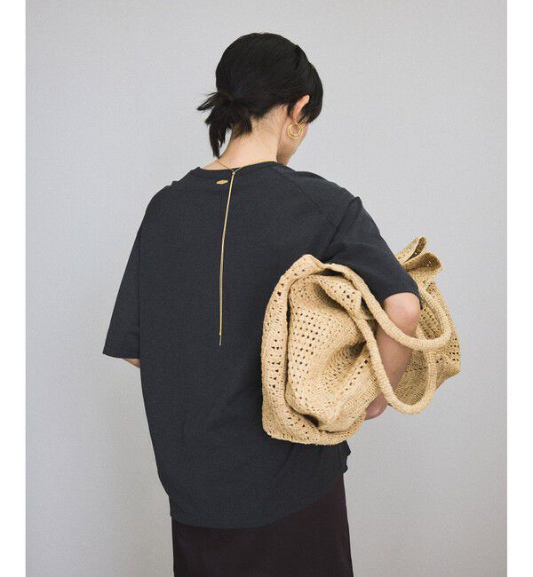 SALON adam et rope'「ハイツイストコットンニットTシャツ」|Tシャツ・カットソー|