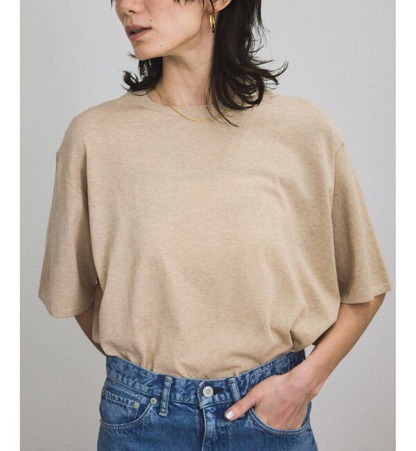 SALON adam et rope'「ハイツイストコットンニットTシャツ」|Tシャツ・カットソー|