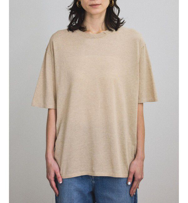 SALON adam et rope'「ハイツイストコットンニットTシャツ」|Tシャツ・カットソー|
