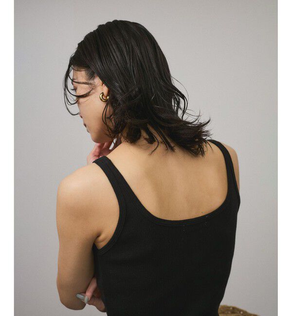 SALON adam et rope'「プリマベールファームリーリブタンクトップ［UVケア・洗える］」|タンクトップ|