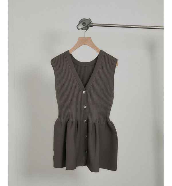 SALON adam et rope'「【WEB限定】リブフレアーペプラムプルオーバー 2［2WAY・追加］」|ニット・セーター|