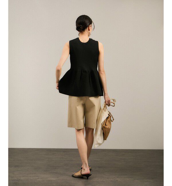 SALON adam et rope'「【WEB限定】リブフレアーペプラムプルオーバー 2［2WAY・追加］」|ニット・セーター|