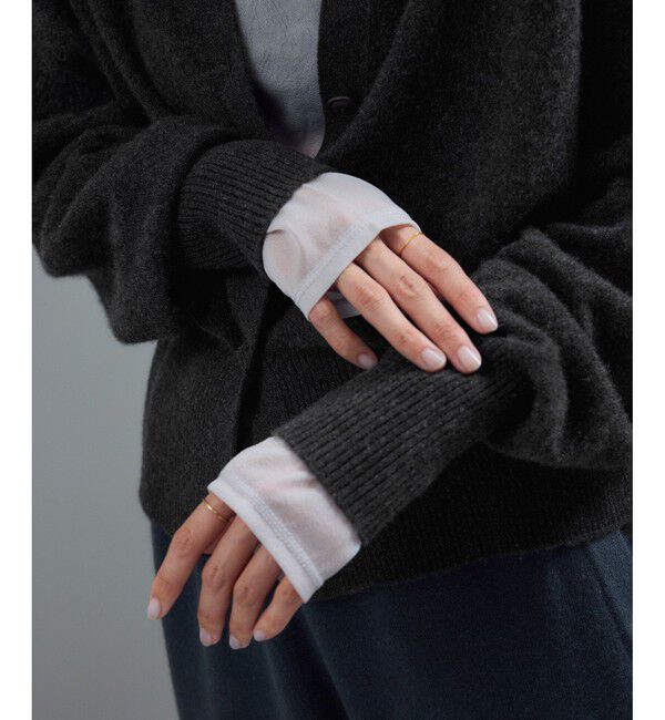 SALON adam et rope'「カシミヤクルーネックニットカーディガン」|カーディガン|