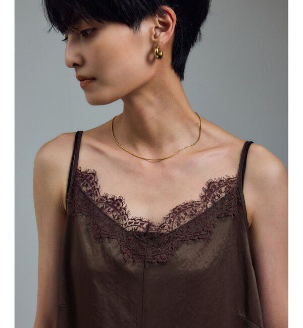 SALON adam et rope'「リバーレースサロペット / ロンパース」|オールインワン|